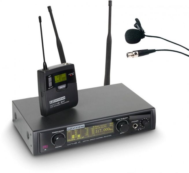 LD Systems WIN42BPLB5 Funkmikrofon mit Belt Pack und Lavalier Mikrofon