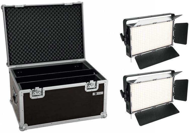 EUROLITE Set 2x LED PLL-360 3200K Panel + Case