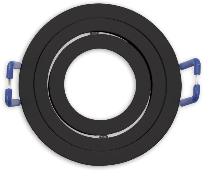 ISOLED Einbaurahmen für MR11/GU10 Mini Spots, schwenkbar, rund, schwarz