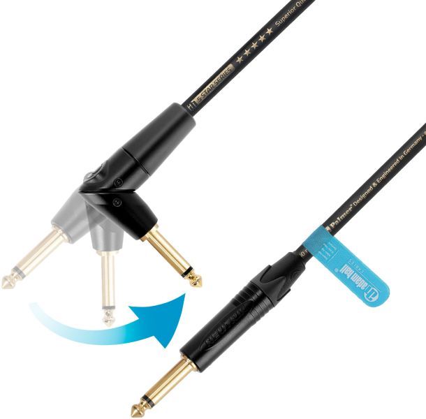 Adam Hall Cables 5 STAR IPPR 0900 FLIPJACK® - Instrumentenkabel | Palmer® Adam Hall FLIPJACK®