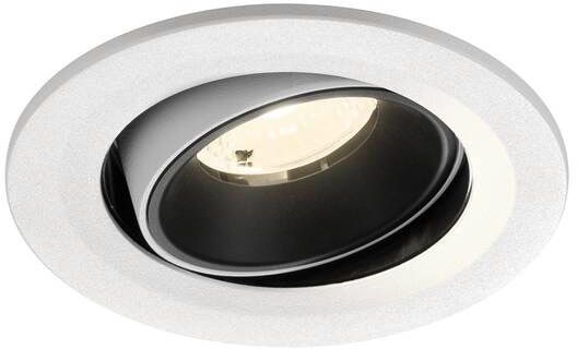 SLV NUMINOS® MOVE S, Deckeneinbauleuchte weiß/schwarz 4000 K 40°