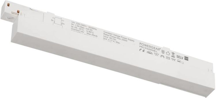 SLV 48V SYSTEM, Intrack LED Treiber, 48VDC, 200 W, DALI Wireless integriert Casambi zu DALI Modul