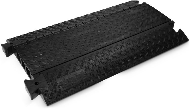 Defender 3 BLK - Kabelbrücke 3 Kanäle | schwarz | schwere Ausführung | Höhe 7,5cm