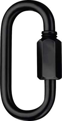 Riggatec Halbschelle - Halfcoupler schwarz mit Öse bis 100 kg (48-51mm