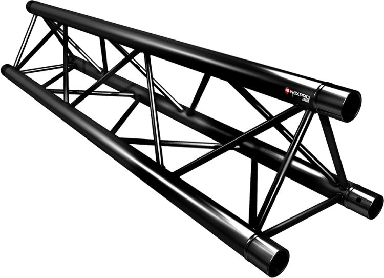 Naxpro-Truss FD 23 Strecke 100 cm RAL9005 - Schwarz - Seidenmatt -B-Stock-