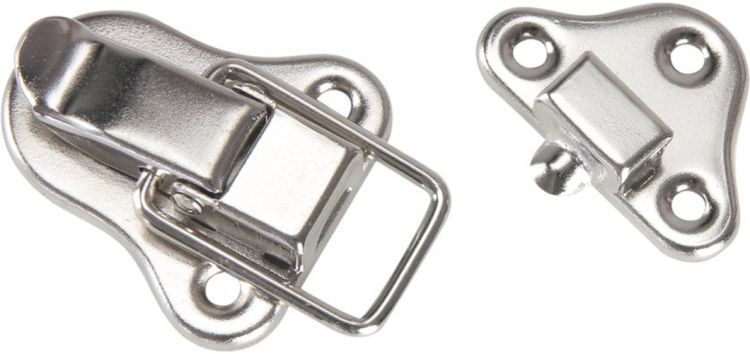 Adam Hall Hardware 1607 AH Aufbauschloss mittel vernickelt im Beutel