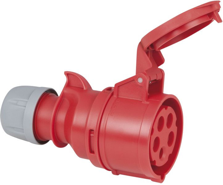 PCE CEE 16A 400V 5p Stecker weiblich - Rot, IP44