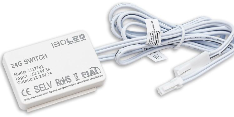 ISOLED MiniAMP HF-Bewegungsmelder mit Dimmfunktion, 12-24V DC, 3A