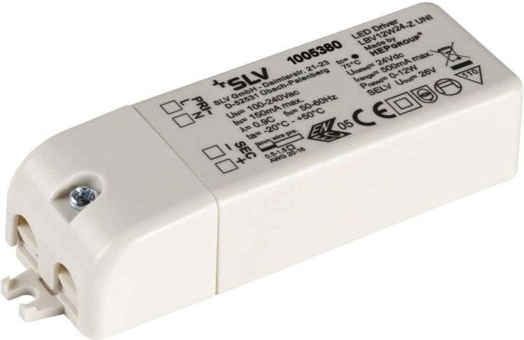 SLV Alimentation LED, 12 W, 24 V - à prix avantageux chez LTT