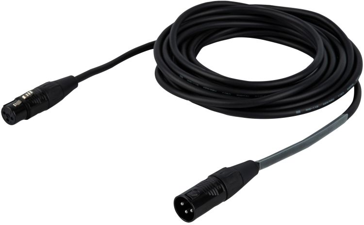 DAP-Audio FLR09 - DMX/AES-EBU XLR/M 3P auf XLR/F 3P 6 m - Versilbert