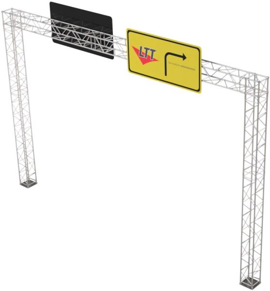 Schilderbrücke 11,00 x 7,00 m, Gitterträger Naxpro Truss ST54