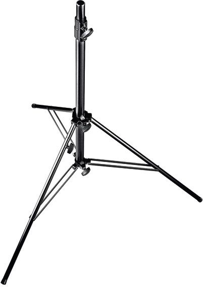 Manfrotto Boxenstativ - 126BMU -Black Alu Levelling Leg Le Stand