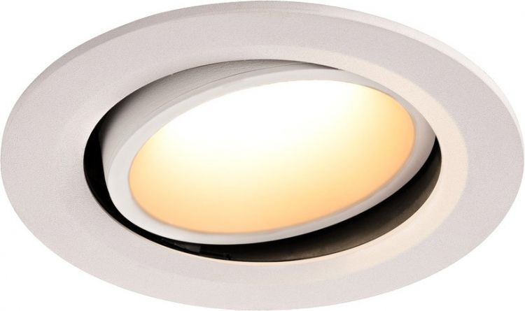 SLV NUMINOS® MOVE DL L, Indoor LED recessed ceiling light white/white 3000K 40° rotating and