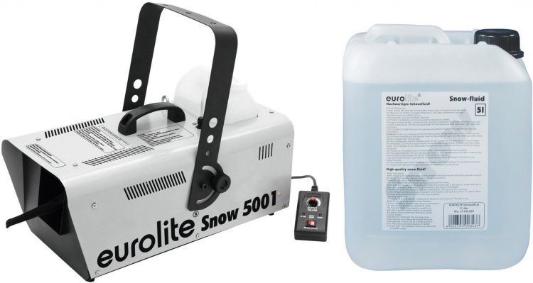 EUROLITE Set Snow 5001 Schneemaschine + Schneefluid 5l