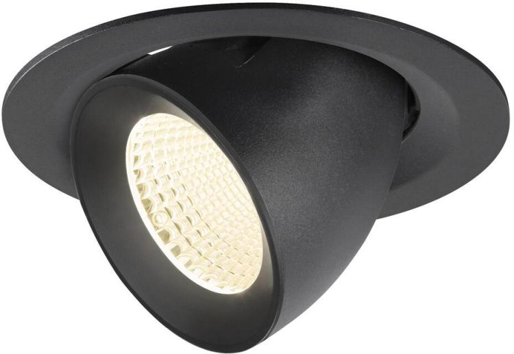 SLV NUMINOS® GIMBLE M, Deckeneinbauleuchte,, 4000 K, 40°, schwarz
