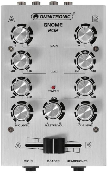 OMNITRONIC GNOME-202 Mini-Mixer silber