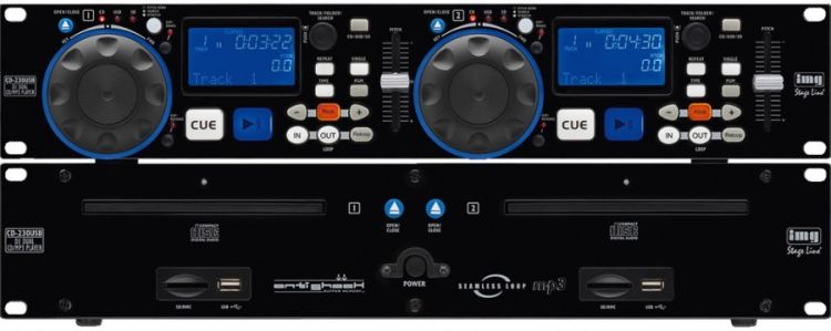 IMG Stageline CD-230USB Dual-CD-Spieler -B-Stock-