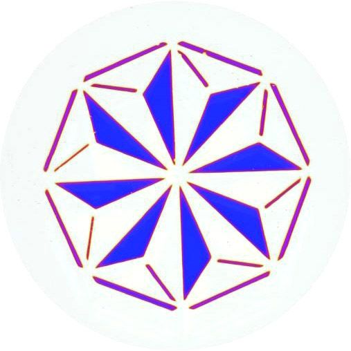 Dichroglasgobo 27/23mm, Design 11 magenta