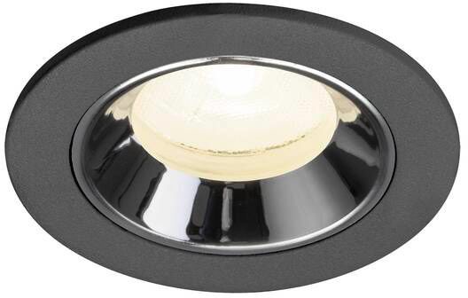SLV NUMINOS® XS, Deckeneinbauleuchte schwarz/chrom 4000 K 20°