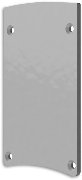 ISOLED Endkappe EC124 Aluminium silber für Leuchtenprofil HALON mit Cover C29/C61
