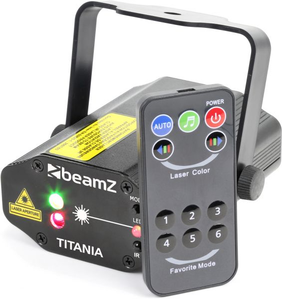 beamZ Titania Doppel-Laser 200mW RG Gobo IRC