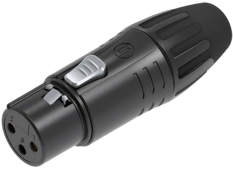 Seetronic-SCMF3-B-BK 3-poliger XLR-Buchsenstecker