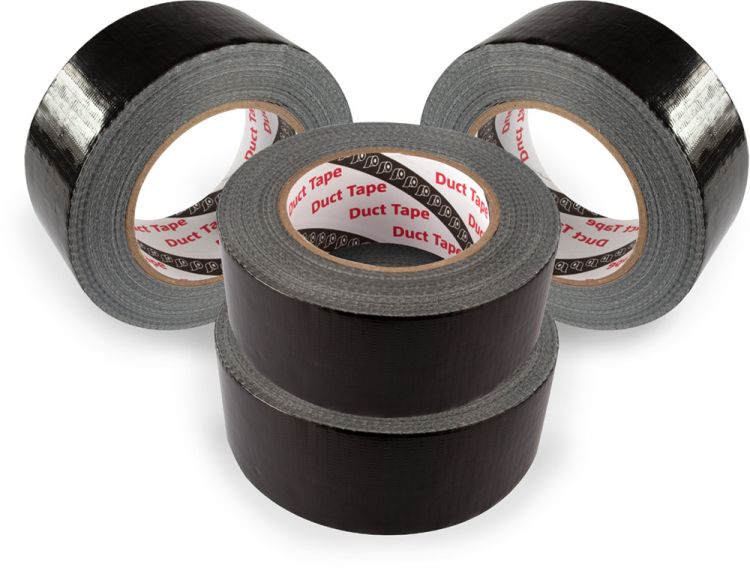 Gaffa Tape Set 4x Duct Tape Panzertabe Gewebe- Klebeband Gerband 241, schwarz 48mm x 50m bxl