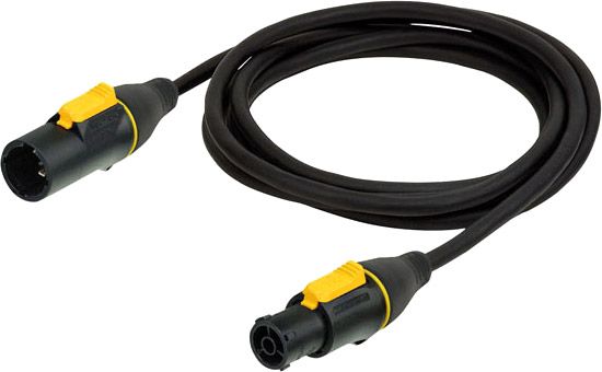 Powercable Neutrik Powercon True1 M/F 5m 3x 1,5mm2