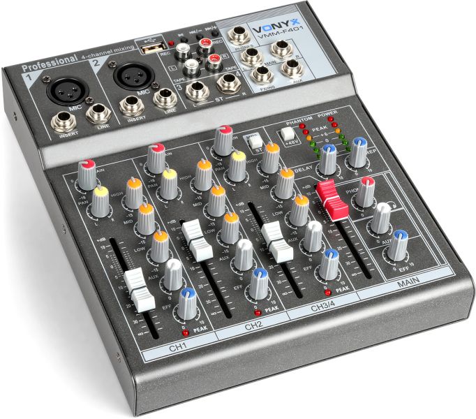 Vonyx VMM-F401 4-Kanal-Musikmischpult -B-Stock-
