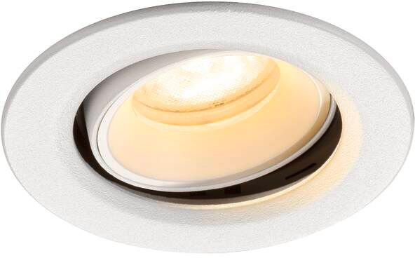 SLV NUMINOS® MOVE XS, Deckeneinbauleuchte, 3000 K, 55°, IP20, rund, weiß