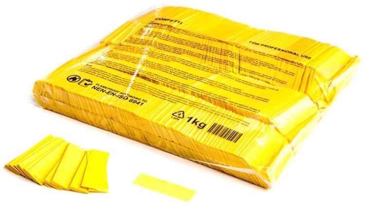 Magic FX Slowfall Konfetti Rechteckig 55x17mm - Gelb 1kg