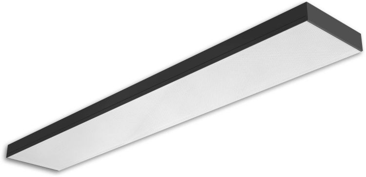ISOLED LED Langfeldleuchte, 120x20cm, schwarz, PowerSwitch 25|30|35|40W, UGR