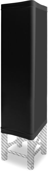 beamZ P30 Tower 1.0m schwarz Lycra Abdeckung