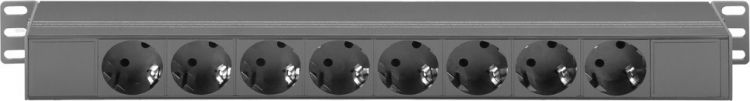 Adam Hall 19" Parts 87471 T 19" Steckdosenleiste 8-fach