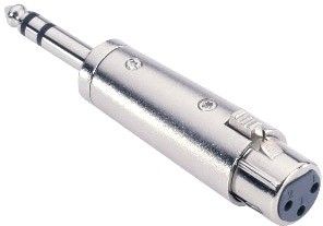 Adam Hall Connectors 7856 Adapter 6,3 mm Klinke stereo male auf XLR female