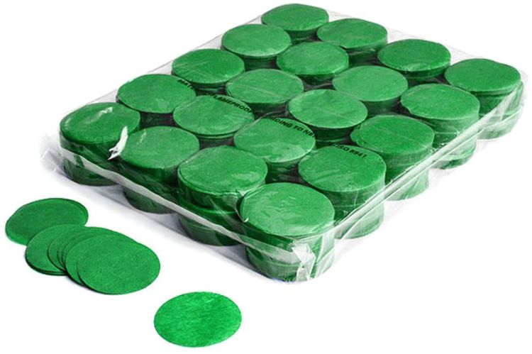 Magic FX Slowfall Konfetti Rund Ø 55mm - Dunkelgrün 1kg