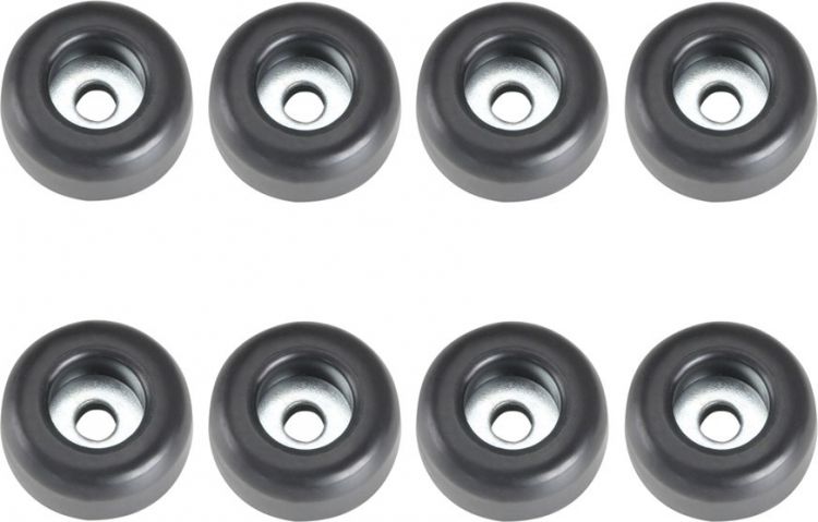 Adam Hall Hardware 4900 M8 AH 8er Set Gummifuß 25 x 11 mm schwarz im Beute