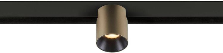 SLV FIXT-IT!, 48V, DALI, rund, Surface mounted track, Spot, 3000K, 6.6 W, 36°, bronze / schwarz