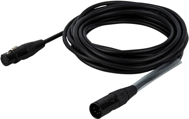 DAP-Audio FLR08 - DMX/AES-EBU XLR/M 5P auf XLR/F 5P 6 m - Versilbert