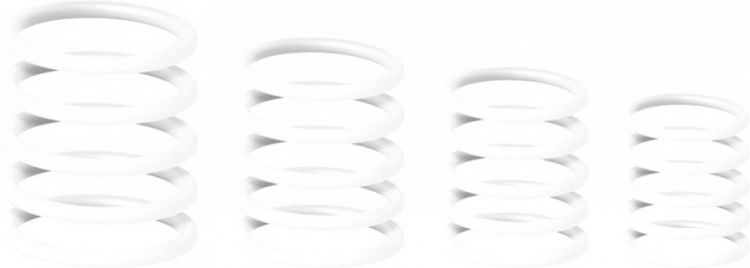 Gravity RP 5555 WHT 1 Universeller Gravity Ring Pack, Ghost White