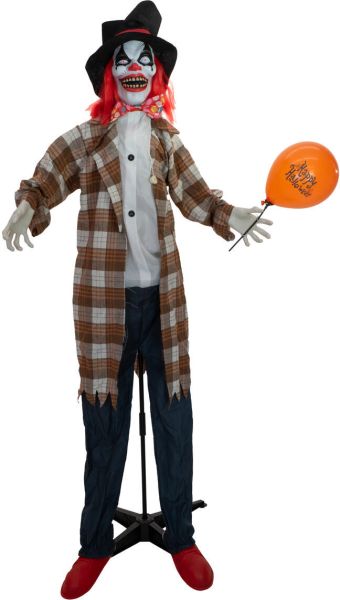 EUROPALMS Halloween Figur Clown Hatty, animiert, 185cm