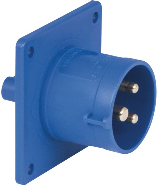 Showtec CEE 16A 240V 3p Sockel männlich - Blau, IP44