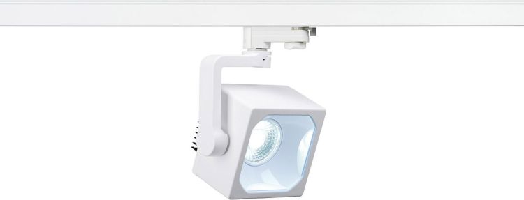 SLV EURO CUBE Spot für 3Phasen Hochvoltschiene, LED, 4000K, weiß