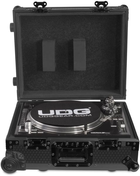 UDG Ultimate Flight Case Multi Format Turntable Schwarz MK2 Plus (Trolley & Rollen)