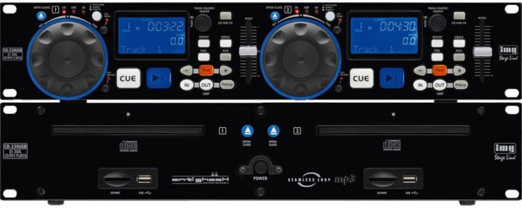 IMG Stageline CD-230USB Dual-CD-Spieler
