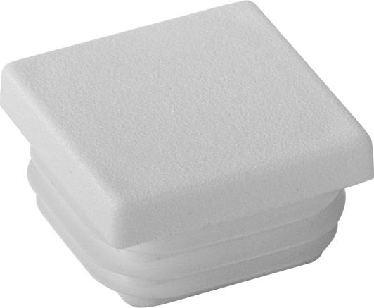Riggatec Endkappe signalweiß für 30 x 30 x 1-2,5 mm Rohr Vierkant