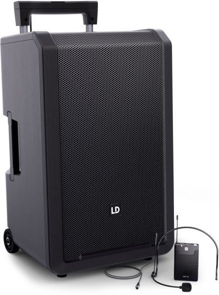 LD Systems ANNY® 12 BPH B5 - 12" Mobiler Bluetooth® PA-Lautsprecher mit Akkus, Mixer