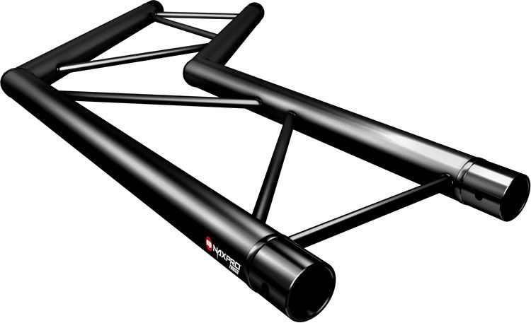 Naxpro-Truss FD 22 C23H 135° 2 Weg Winkel RAL9005 - Schwarz - Seidenmatt