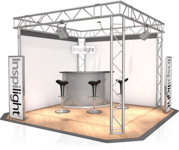 Messestand FD 32 - 3 x 3 x 2,5 m (LxBxH) - 9 m²