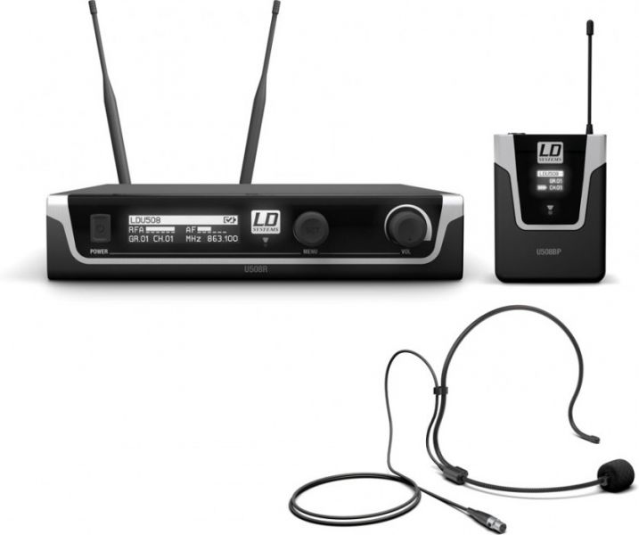 LD Systems U508 BPH Funkmikrofon System mit Bodypack und Headset